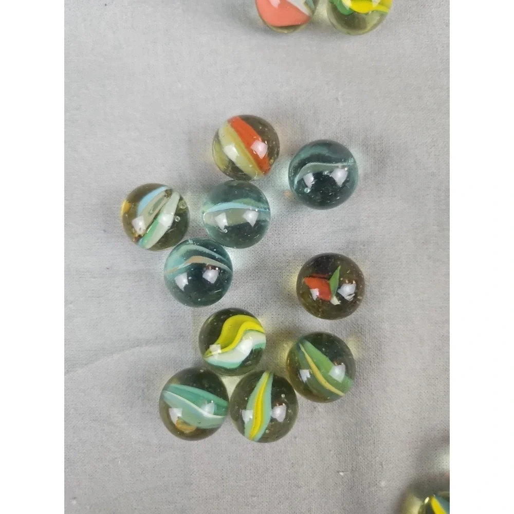 🔥Vintage Lot Of‎ 141 Cats Eye Swirl Marbles